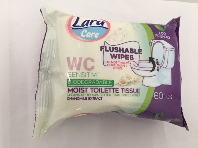Lara vlhčený Toaletní papír 60ks heřmáne - Papírová hygiena Toaletní papír vlhčený
